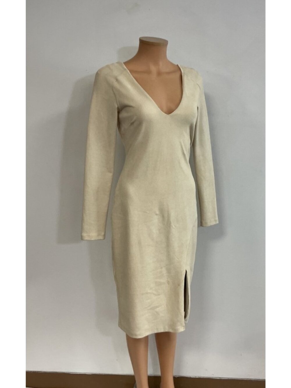 Bebe Soft Suede Pencil Dress Womens Medium